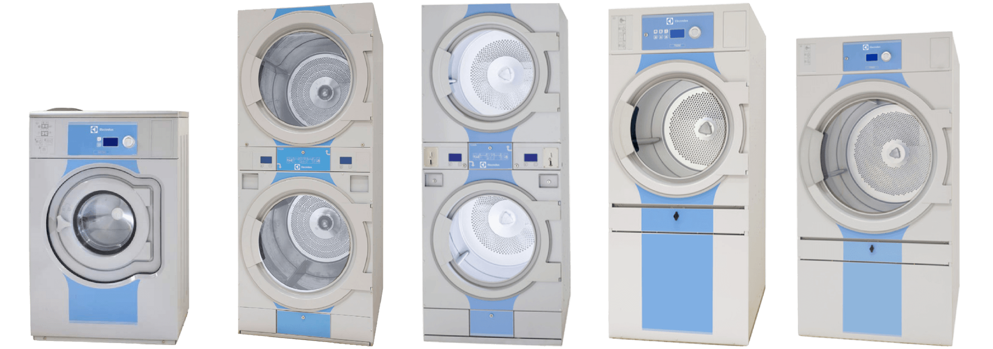 Electrolux professional commercial washers and dryers sold by All Season Commercial Laundry Repair, Montana's Electrolux and Wascomatcoin and on-premises laundry equipment distributor and commercial laundry parts and repair service provider.